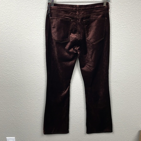 New Agolde Nico High Rise Slim Boot Pants in Chocolate Milk Velvet Sz 30 - Picture 7 of 14